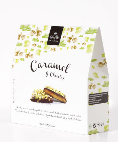 Dark Chocolate Caramels with Pistachio 200g