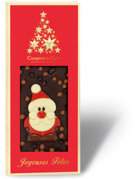 Comptoir du Cacao Dark Chocolate Christmas Bar 90g