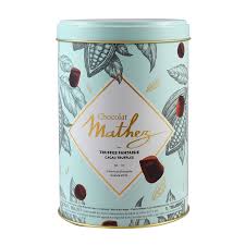 Mathez Pastel Blue Tin with Salted Caramel Truffles 500g - BBD 31.10.24