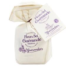 Flower of Guerande salt 250g Linen Bag
