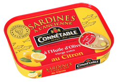 Sardines whole in Olive Oil and Lemon 115g Connetable